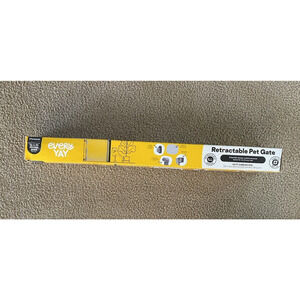 Pet Gate Grey 50 inches Width x 30 inches Height EveryYay Retractable